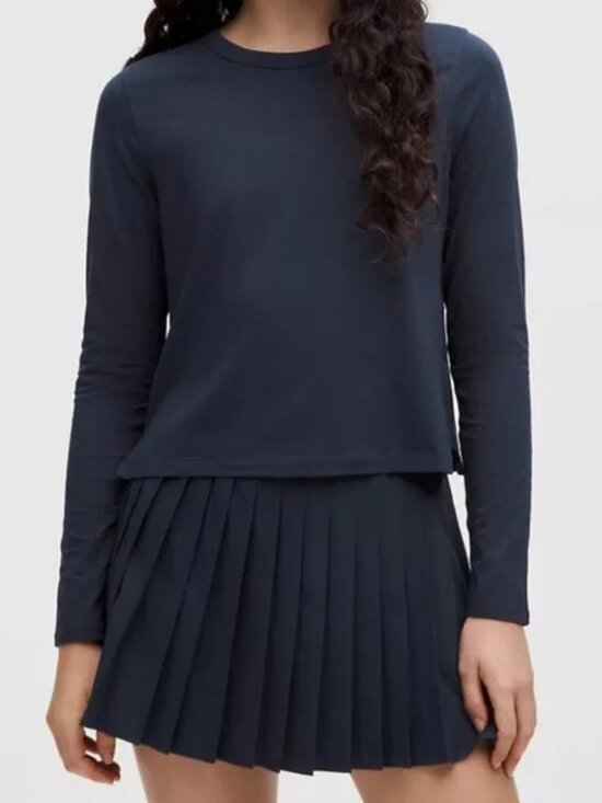 lululemon athletica Tops - ✨CLOSET CLEAR OUT ✨ NWT Lululemon - Women's Classic-Fit Cotton Navy Long Sleeve